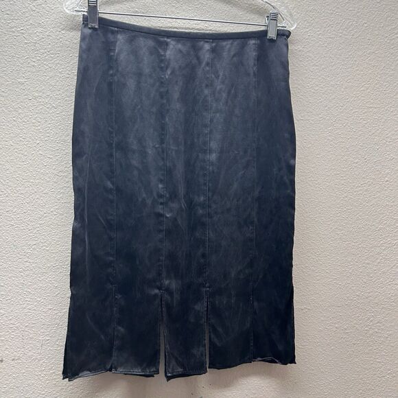 DD Collection Dresses & Skirts - Doncaster DD Collection SZ 8 Black Western Skirt 100% Silk Y2k WhimsiGoth Grunge